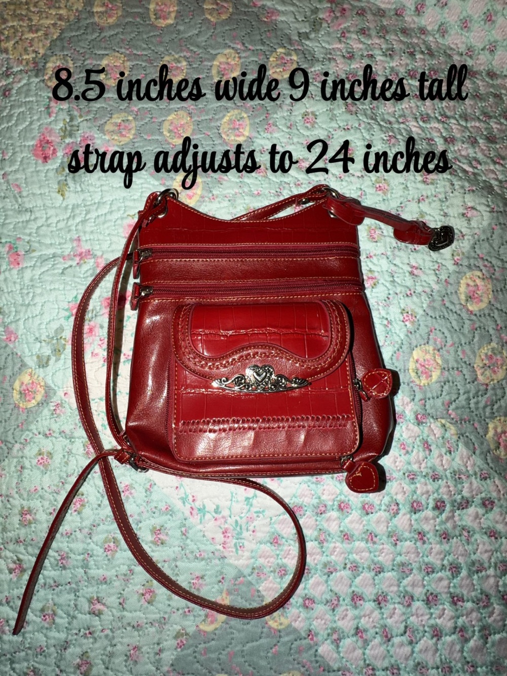 Red Crossbody Shoulder Bag - Women